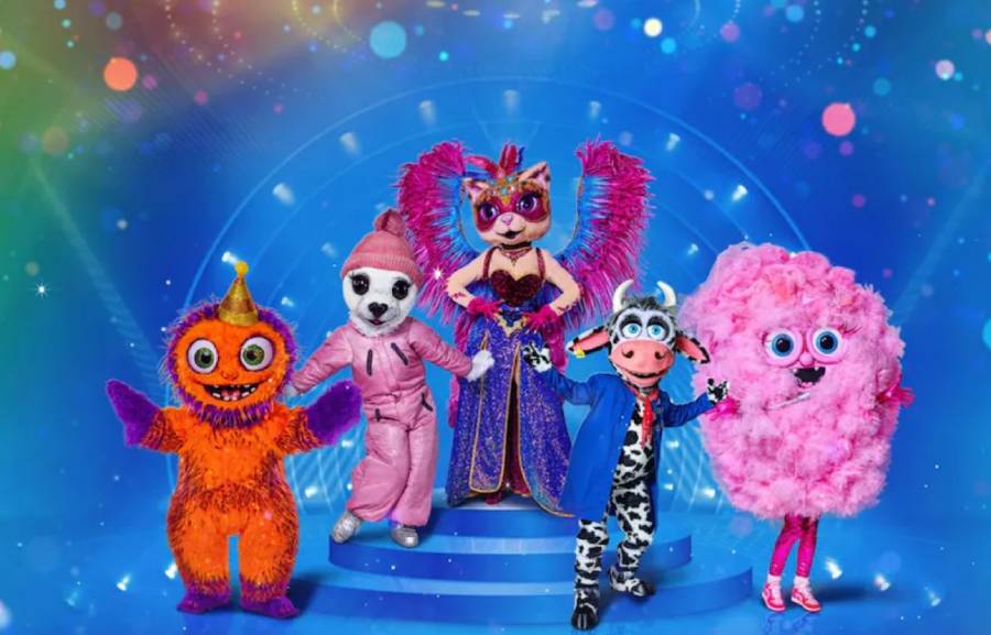 Het feestbeest, de Zeehond, de Glamourpoes, de Koe en de Suikerspin.